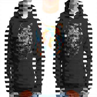 Oso Ilustraciones Zoo Auriculares Colorido Música Animal O Sudadera - Regaloses