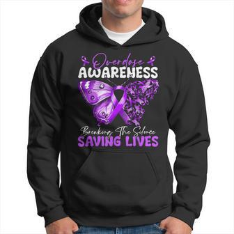 Overdose Awareness Month Breaking The Silence Saving Lives Hoodie - Thegiftio UK