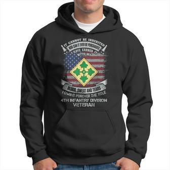 Own Forever The Title 4Th Infantry Division Veteran Flag Usa Hoodie - Monsterry DE