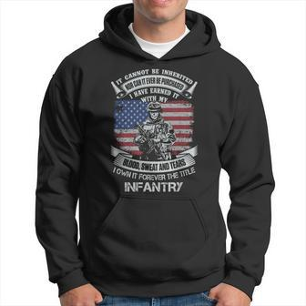 Own Forever The Title Infantry Us Army Veteran Military Hoodie - Monsterry DE