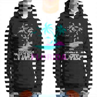 Palm Tree Sunset Summer Vacation Florida Panama City Beach Hoodie - Monsterry