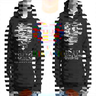 Hispanic Heritage Month All Countries Flag Hoodie - Monsterry