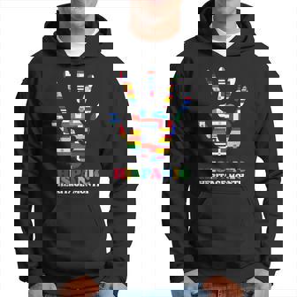 Hispanic Heritage Month Retro Hand Sign All Countries Hoodie - Monsterry