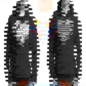 Hispanic Heritage Month Spanish Countries Flag Heart Hoodie - Monsterry