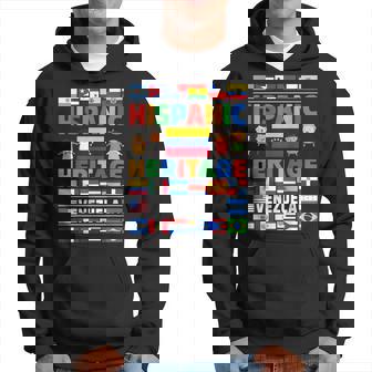 Hispanic Heritage Month Venezuela Flag Latino Countries Flag Hoodie - Monsterry