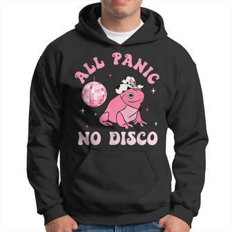 All Panic No Disco Pink Howdy Frog Cowboy Cowgirl Hoodie - Thegiftio UK