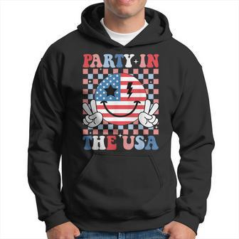 Party In The Usa Smile Flag American 4Th Of July Hoodie - Monsterry