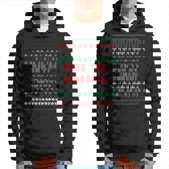 Pass The Gabagool Ugly Christmas Sweater Italian Xmas Hoodie - Seseable