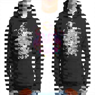 Pastel Goth Satanic Jackalope Creepy Occult Menhera Hoodie - Thegiftio