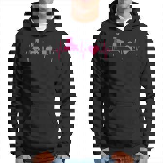 Patines En Línea Patinaje Patín Patín Heartbeat Line Regalo Sudadera - Regaloses