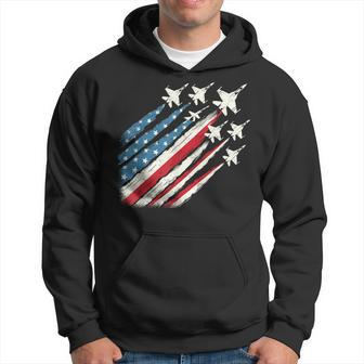 Patriotic Usa Fighter Jets 4Th Of July Hoodie - Monsterry UK