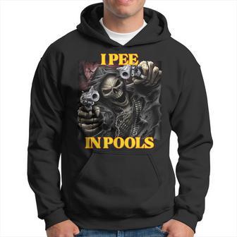 I Pee In Pools Cringe Hard Skeleton Meme Kapuzenpullover - Geschenkecke