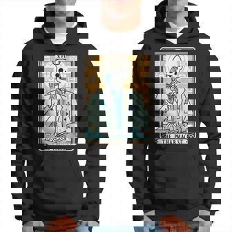 The Pharmacist Pharmacy Tech Tarot Card Skeleton Pharmd Hoodie | Mazezy