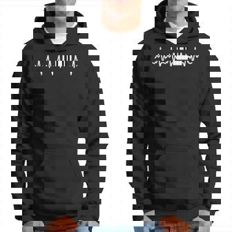 Piano Latido Del Corazón Regalo Jugador Musical Sudadera - Regaloses
