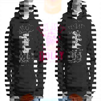 Pink Cowgirl In My Dolly Era Dolly Personalized Name Hoodie | Seseable UK