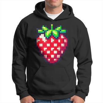 Pixel Strawberry 80S Video Game Halloween Costume Hoodie - Thegiftio UK