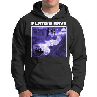Plato's Rave Cave Allegory Raver Philosopher Hoodie - Thegiftio UK