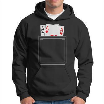 Pocket Aces Poker Spades & Heart Poker T Hoodie - Thegiftio UK