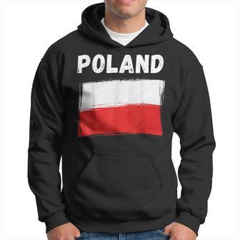 Poland Flag Holiday Vintage Grunge Polish Polska Flag Hoodie - Thegiftio UK