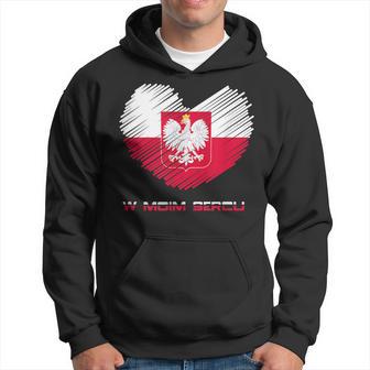 Poland In My Heart Polska Kapuzenpullover - Seseable