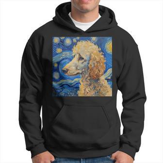 Poodle Dog Van Gogh Style Starry Night Hoodie - Thegiftio UK