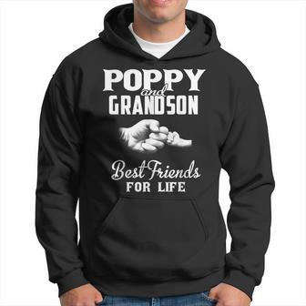Poppy And Grandson Best Friends For Life Grandpa Men Hoodie - Monsterry DE