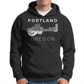 Portland Souvenir Oregon Lover Music Guitar Hoodie - Thegiftio UK