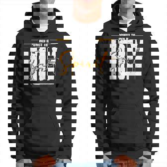 Powered By The Holy Spirit God Jesus Religion Believer Hoodie - Monsterry