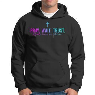 Pray Wait Trust God Has A Plan Hoodie - Thegiftio UK