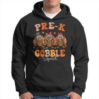 Pre-K Turkey Gobble Squad Thanksgiving Pre-Kindergarten Hoodie - Thegiftio UK