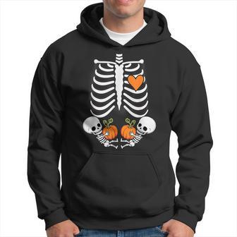 Pregnancy Announcement Gender Reveal Skeleton Twins Hoodie - Thegiftio UK