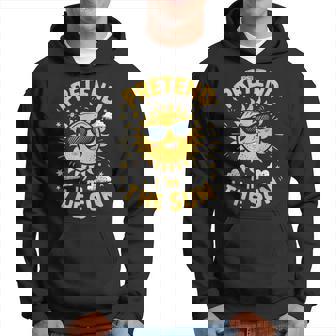 Pretend I'm The Sun Lazy Halloween Matching Costume Hoodie - Seseable