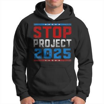 Pro-Democracy Stop Project 2025 Presidential Election 2024 Hoodie - Thegiftio UK