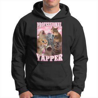 Professional Yapper Cat Meme Goofy Ahh Ironic Cat Hoodie - Thegiftio UK