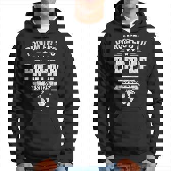 Promoted To Pap Pap Est 2025 Fathers Day First Time New Hoodie | Mazezy