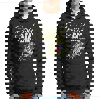 Proud Army MOM Camouflage Dog Tag USA American Flag Men's Hoodie - Monsterry