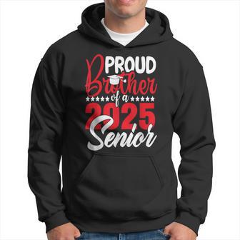 Proud Brother Of A 2025 Senior Brother 2025 Graduation Hoodie - Thegiftio UK