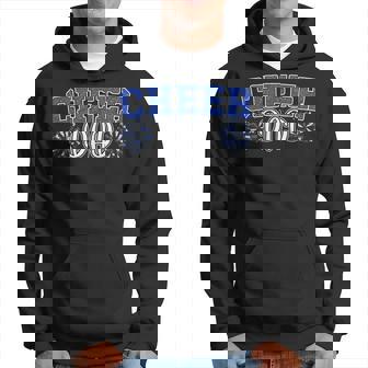 Proud Cheer Dad My Favorite Cheerleader Calls Me Dad Blue Hoodie - Thegiftio