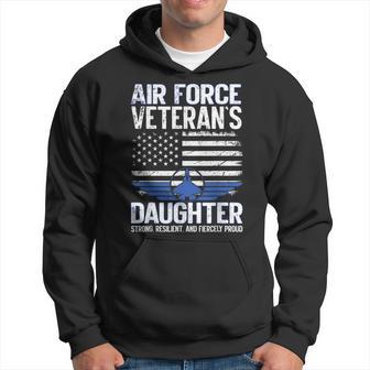 Proud Daughter Of A Air Force Veteran Daughter Veterans Day Hoodie - Thegiftio UK
