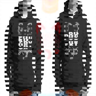 Proud Furry Fandom Furries Tails Ears Cosplay Cosplayer Hoodie | Mazezy