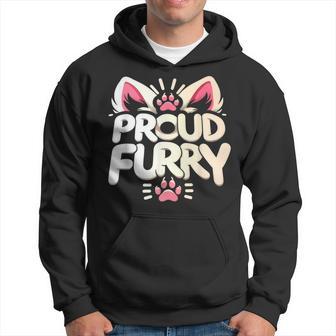 Proud Furry Furries Tail And Ears Cosplay Hoodie - Thegiftio UK