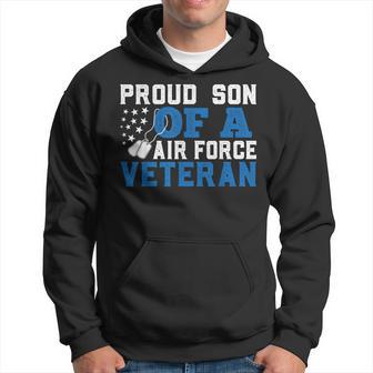 Proud Military Son Proud Son Of A Air Force Veteran Hoodie - Thegiftio UK