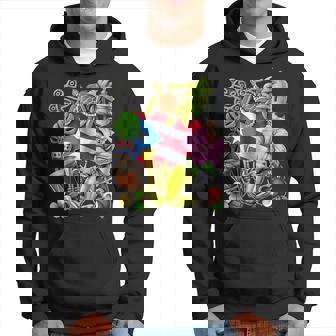 Puerto Rico Boricua Coqui Frog Taino Sun Puerto Rican Flag Hoodie - Thegiftio