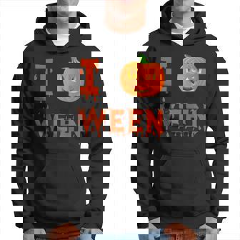 I Pumpkin Ween Halloween Joke Quote I Love Halloween Hoodie - Monsterry