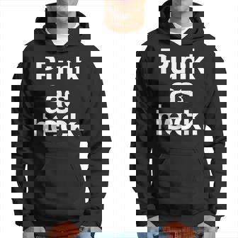 Punk As Heck Plain Stacked Text Hoodie | Mazezy