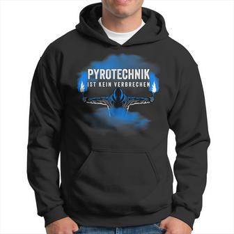 With Pyrotechnik Ist Kein Krim Pyro Bengalo Blue Kapuzenpullover - Geschenkecke