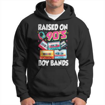Raised On 90S Boy Bands Cassette Tape Retro Hoodie - Thegiftio UK