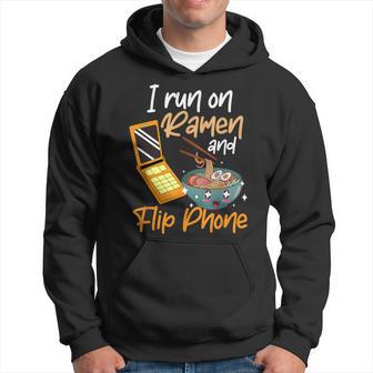 Ramen Japanese Noodles 90S Vintage Flip Phone Hoodie - Thegiftio UK