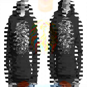 Rasta Reggae Headphones Music Jamaican Lion Judah Hoodie | Mazezy