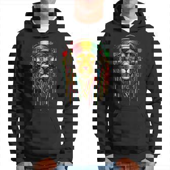 Rasta Reggae Jamaican Lion Of Judah Hoodie - Monsterry